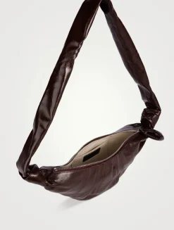 Small Croissant Canvas Shoulder Bag