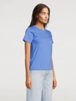 Small Embroidered Heart T-Shirt