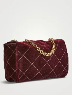 Small Heritage Velvet Shoulder Bag