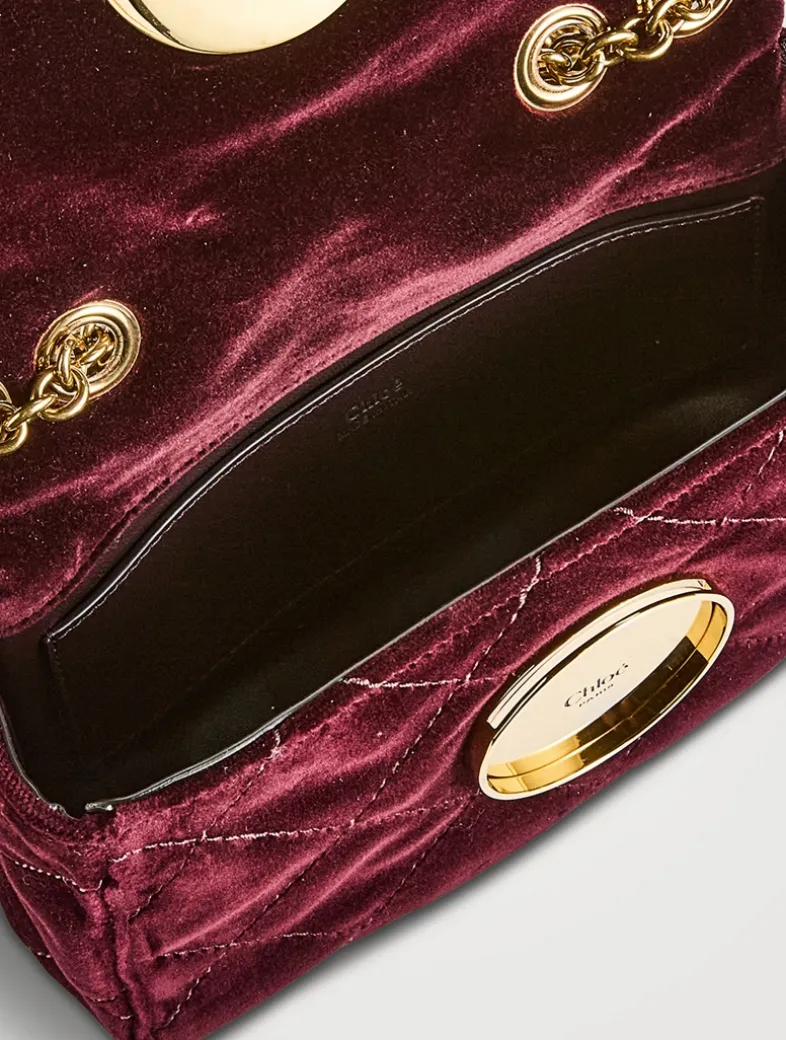 Small Heritage Velvet Shoulder Bag