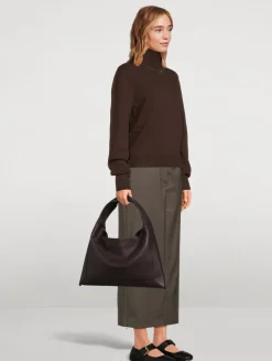 Small Hop Leather Shoulder Bag