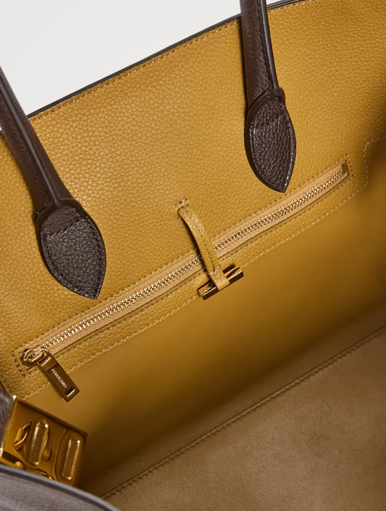 Small Hug Leather Satchel