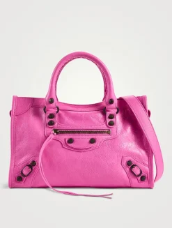 Small Le City Leather Satchel