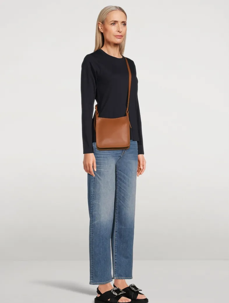 Small Le Foulonné Leather Crossbody Bag