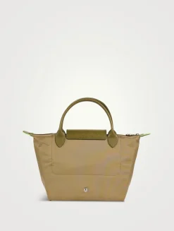 Small Le Pliage Green Top Handle Bag