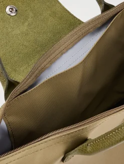 Small Le Pliage Green Top Handle Bag