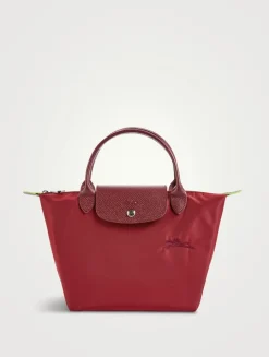 Small Le Pliage Green Top Handle Bag