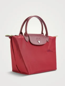 Small Le Pliage Green Top Handle Bag