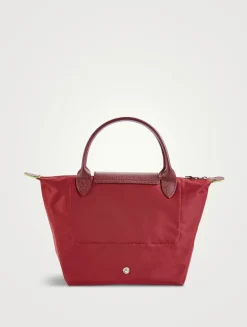 Small Le Pliage Green Top Handle Bag