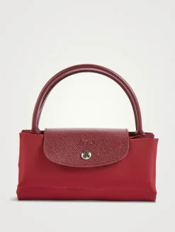 Small Le Pliage Green Top Handle Bag