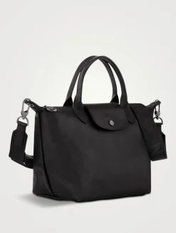 Small Le Pliage Xtra Leather Top Handle Bag