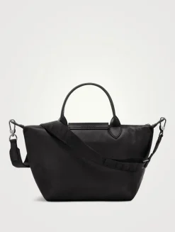 Small Le Pliage Xtra Leather Top Handle Bag