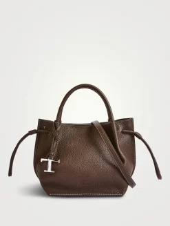 Small Leather Bucket Bag