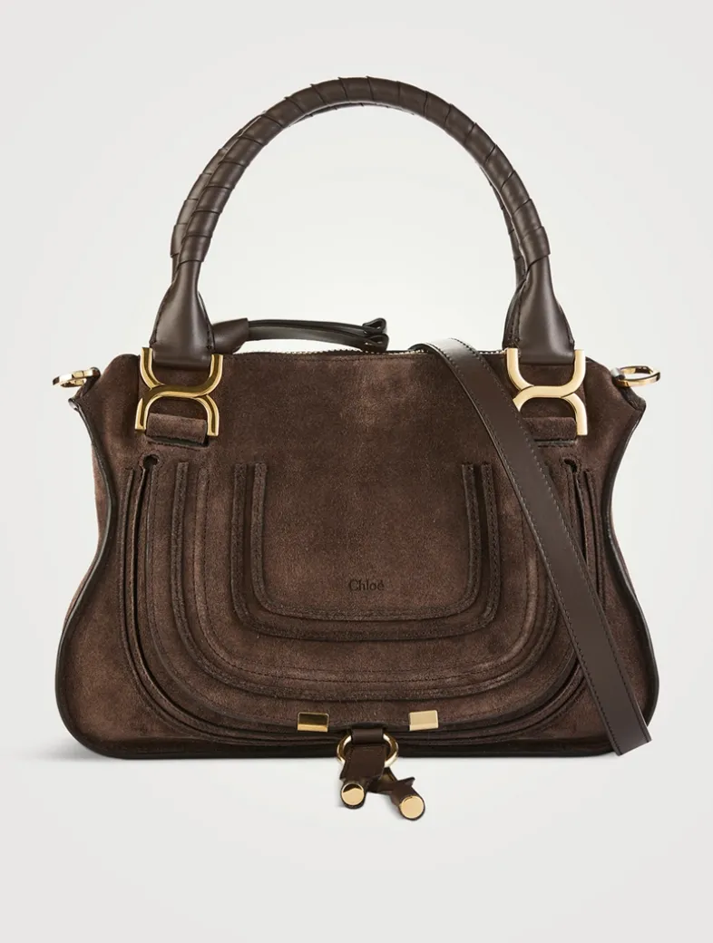 Small Marcie Suede Satchel