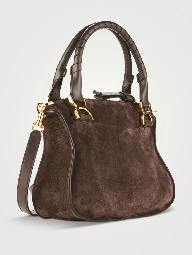 Small Marcie Suede Satchel