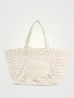 Small Punch Woven Tote Bag