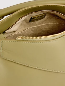 Small Puzzle Edge Leather Bag