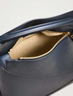 Small Puzzle Edge Leather Bag