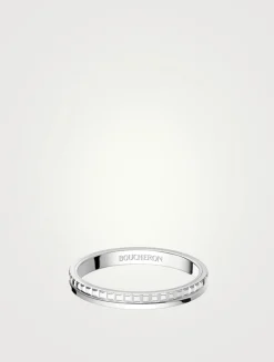 Small Quatre Radiant Edition Platinum Wedding Band