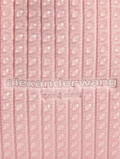 Small Ryan Crystal Rib-Knit Shoulder Bag