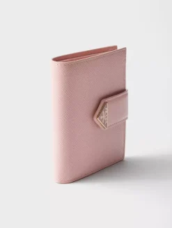 Small Saffiano And Smooth Leather Wallet
