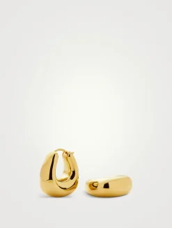 Small Sculptural Chubby Hoop Earrings