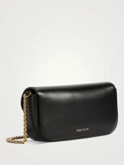 Small Skull Flower Leather Bag