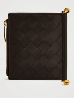 Small Solstice Intrecciato Leather Bifold Wallet