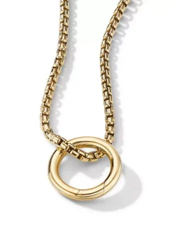 Smooth Amulet Holder In 18k Yellow Gold