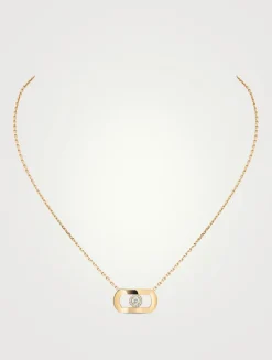 So Move 18K Gold Necklace With Diamonds