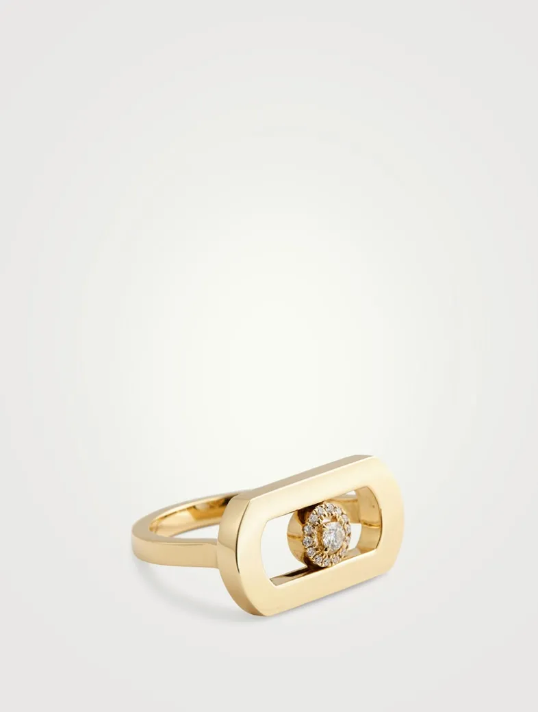So Move 18K Gold Ring With Diamonds