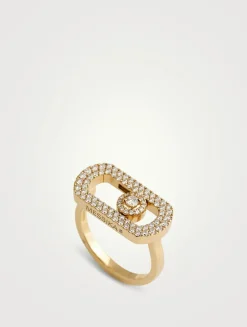 So Move Pavé 18K Gold Ring With Diamonds