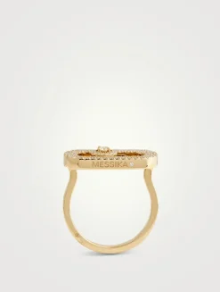 So Move Pavé 18K Gold Ring With Diamonds