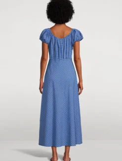 Sofia Voile Dress In Check Print