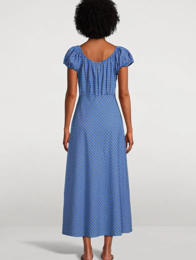 Sofia Voile Dress In Check Print