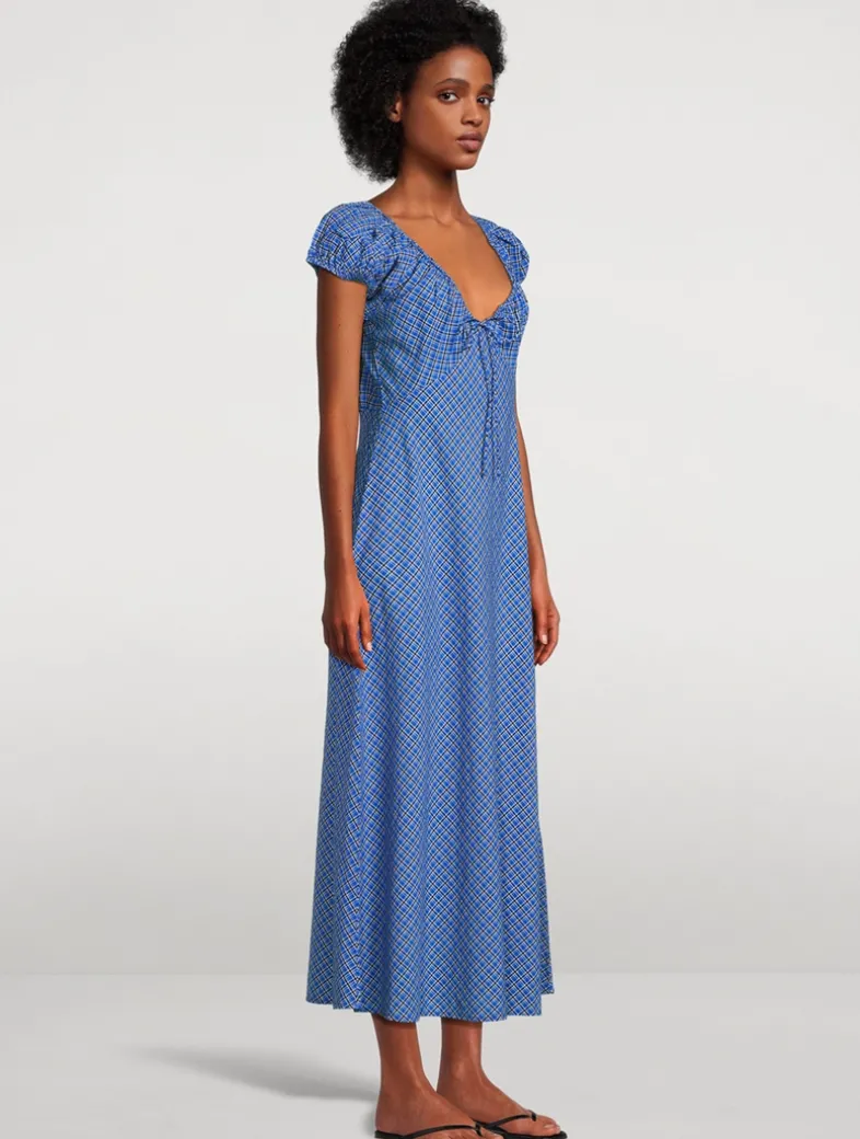 Sofia Voile Dress In Check Print