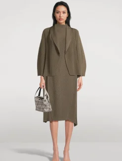 Soft Fold Pleats Cardigan