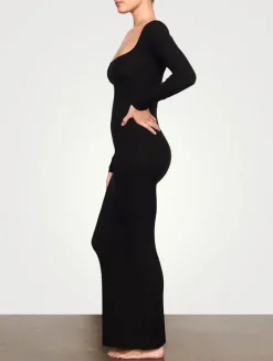 Soft Lounge Long-Sleeve Dress