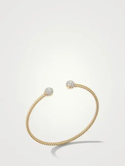 Solari Bracelet In 18k Yellow Gold With Pavé Diamonds