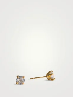 Solitaire Studs With Tassel Ear Jackets