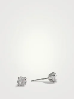 Solitaire Studs With Tassel Ear Jackets