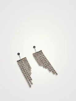 Solitaire Studs With Tassel Ear Jackets