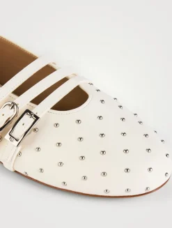 Sostud Leather Mary Jane Ballet Flats