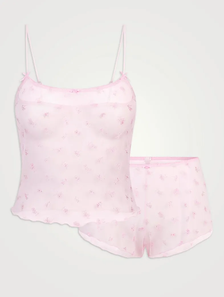 Spring Intimates Cami And Shorts Set