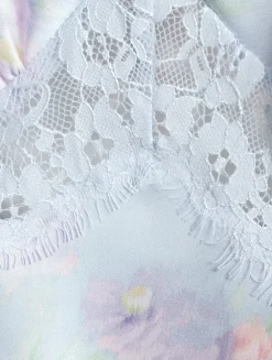 Spritely Satin Cami In Floral Print