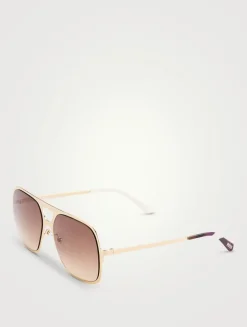 Square Aviator Sunglasses