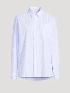 SRC Oversized Shirt In Stripe Print