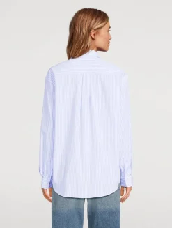 SRC Oversized Shirt In Stripe Print