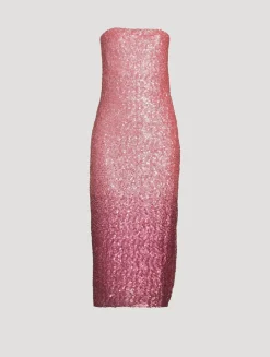Stasia Ombré Sequin Midi Dress