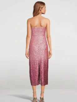 Stasia Ombré Sequin Midi Dress